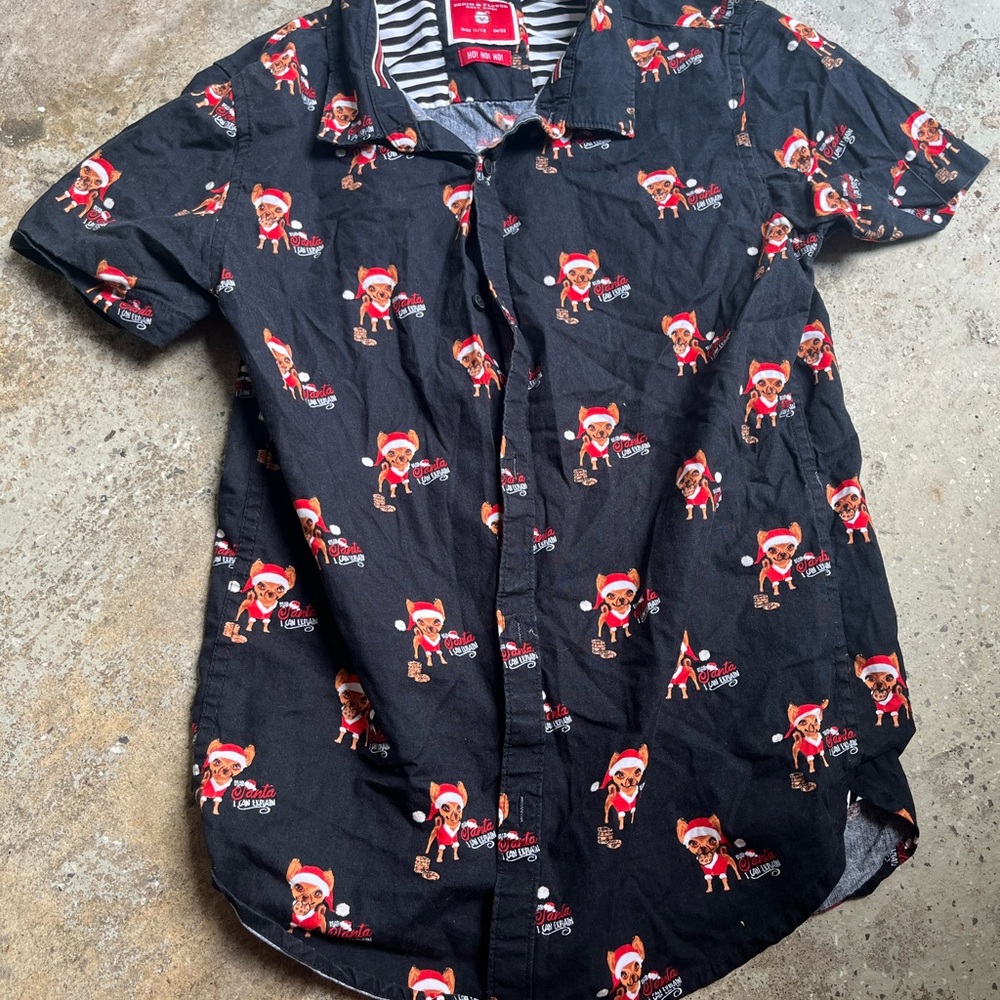 Black Christmas Print kids Shirt